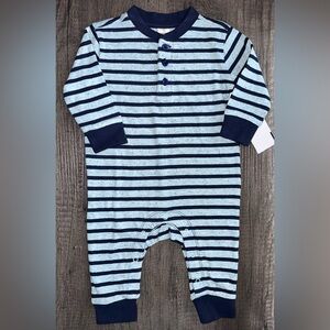 Tucker‎ + Tate Baby Boy Stripe Henley Romper Size 6mo